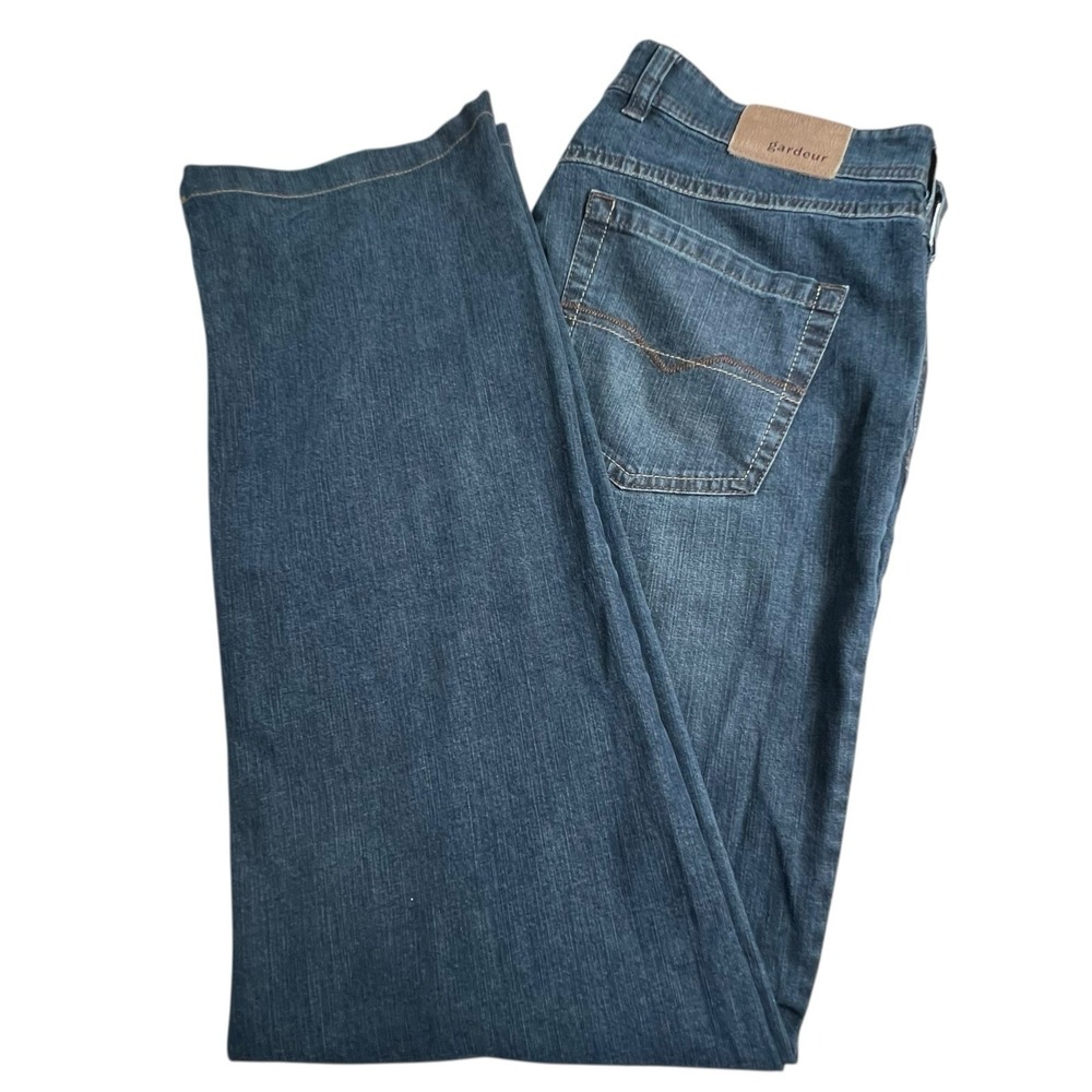Gardeur‎ Jeans Mens 38X31.5 Grosse Dark Wash Relaxed Straight Leg Jeans